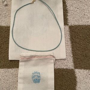 Blair Ritchey On The Lookout Jewelry Bead Necklace 16 inch Blue Teal